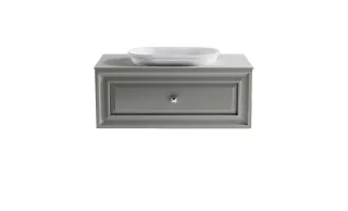 Тумба с раковиной Astra-Form Шарм 4631177715143 100 см серый матовый