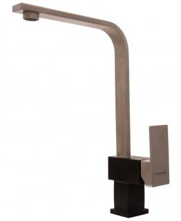 Смеситель для кухни Florentina Сильвер чёрный