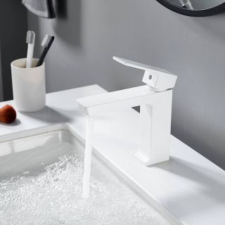 Смеситель для раковины Rose R1801C-1 белый