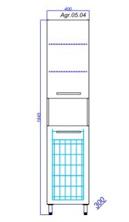Пенал Aqwella Аллегро Agr.05.04
