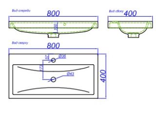 Тумба под раковину Aqwella Инфинити 80 Inf.01.08/001