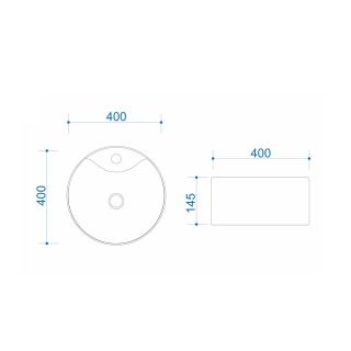 Раковина чаша Maretti EA13NS55-844, белая
