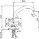 Смеситель для кухни Frap F4219-2 хром