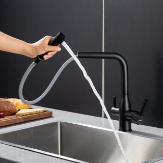 Смеситель для кухни Frap F4396-36 черный