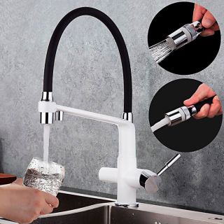 Смеситель для кухни Gappo G4398-9 под фильтр белый