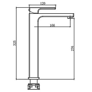 Смеситель для раковины Gappo G1017-62 чёрный