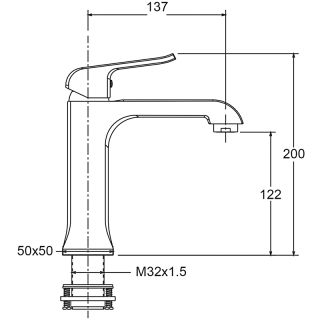 Смеситель для раковины Gappo G1050-8 хром