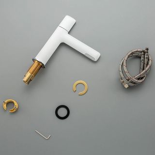 Смеситель для раковины Gappo G1052-88 белый/хром