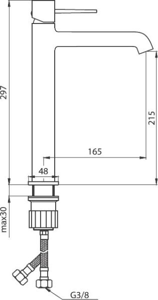 Смеситель для раковины Damixa Sirius 860220000