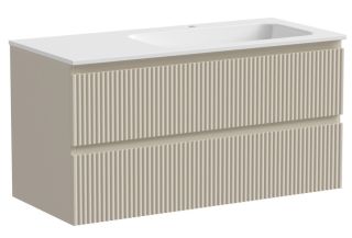 Подвесная тумба под раковину Sancos Snob R SNR100RCE правая 100см Beige Soft