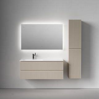 Тумба подвесная под раковину Sancos Snob R SNR120LCE левая 120 см Beige Soft