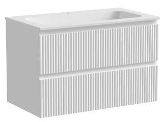 Подвесная тумба под раковину Sancos Snob R SNR80W 80см Bianco