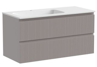 Подвесная тумба под раковину Sancos Snob T SNT100LSM левая 100см Doha Soft