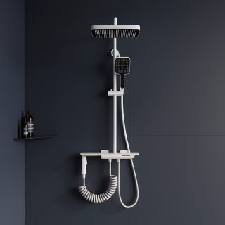 Душевая стойка RGW SP-35W 51140135-03 с термостатом белый