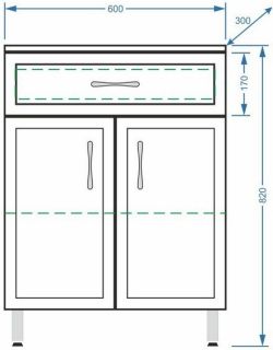 Комод Stella Polar Концепт 60см белый SP-00000154