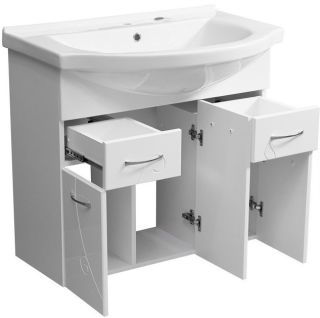 Тумба под раковину Stella Polar Фантазия 80см белый SP-00000229