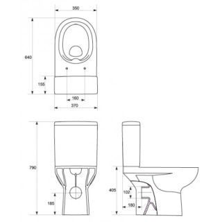 Унитаз Cersanit Street Fusion New Clean On S-KO-SFU011-3/5-COn-S-DL-w с микролифтом