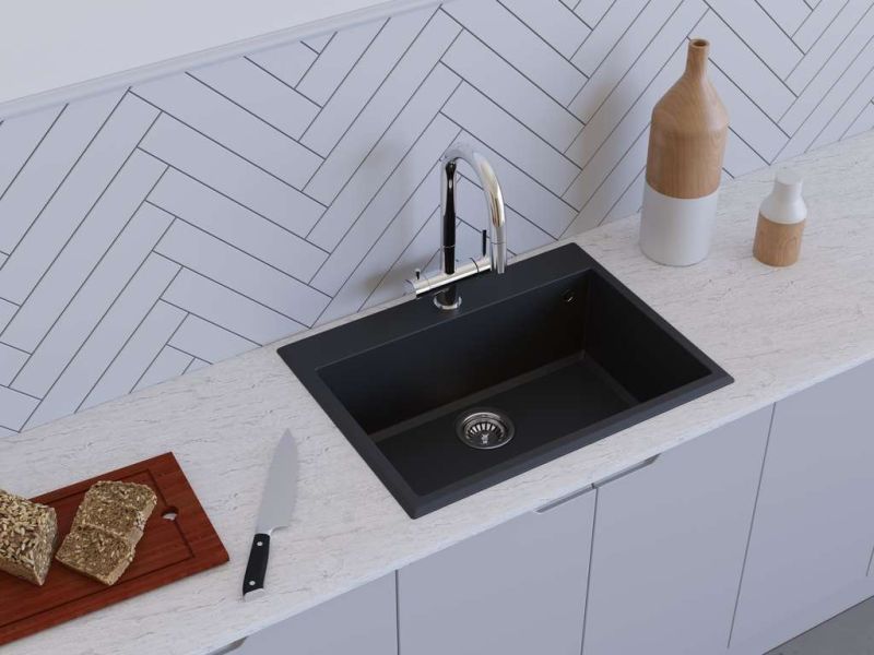 Мойка кухонная Omoikiri Tedori-68-BL чёрный