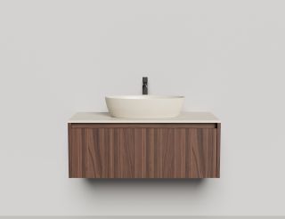 Подвесная тумба Salini Domino 27D210 100см шпон/гладкий фасад