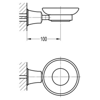 Подвесная мыльница Swedbe Terracotta Art 2542 терракота