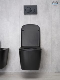 Унитаз подвесной Gid Tr2140Bm 62255Y черный матовый 51x35x37.5
