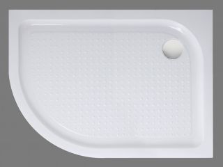 Душевой акриловый поддон 100x80см, левосторонний, белый BelBagno TRAY-BB-RH-100/80-550-15-W-L