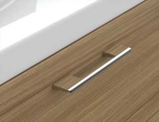 Тумба под раковину Cersanit LARA 64138 80 см под столешницу орех