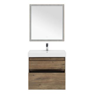 Тумба с раковиной Aquanet Nova Lite 75 дуб рустикальный (2 ящика)