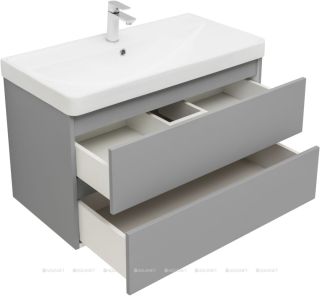 Тумба под раковину Aquanet Вега 2.0 337962 90 см мисти грин