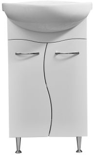 Тумба под раковину Stella Polar Волна 50см белый SP-00000037