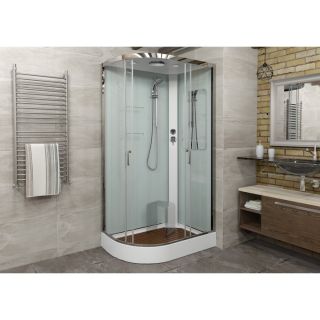 Душевая кабина Deto А102 R LED с кнопкой 120х80х220 см