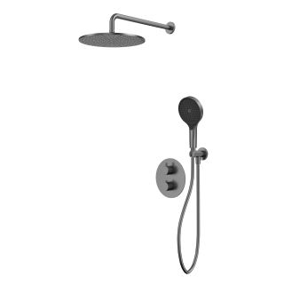 Душевой комплект термостатический WHITECROSS Y YSET08TOPGM оружейная сталь