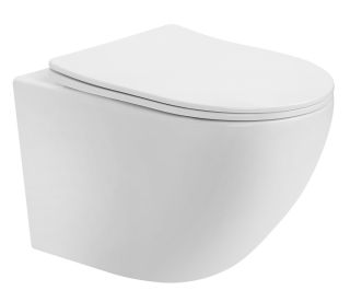 Унитаз ABBER Bequem AC1100T безободковый смыв торнадо белый