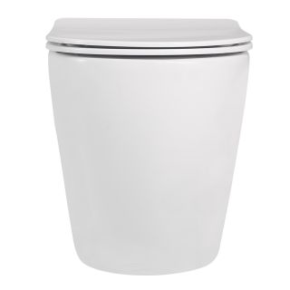 Приставной унитаз ABBER Bequem AC1111 безободковый белый