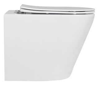 Приставной унитаз ABBER Bequem AC1113 безободковый белый