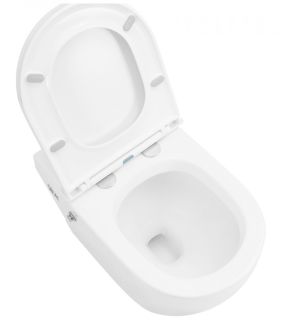 Приставной унитаз ABBER Bequem AC1115P с импульсным смывом белый