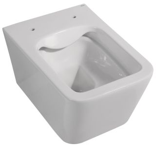 Подвесной унитаз ABBER Rechteck AC1201 безободковый белый