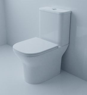 Azario Iris AZ-8353 Унитаз-компакт безободковый с сиденьем микролифт