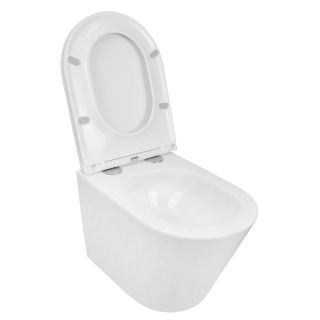 Унитаз подвесной Azario Teramo AZ-0053-UQ3 безободковый в комплекте с сидением микролифт