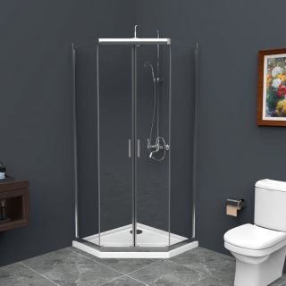 Душевой уголок BelBagno Uno 100см хром UNO-195-P-2-100-C-Cr