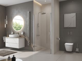 Душевая дверь BelBagno UNO-B-1-85-C-Cr