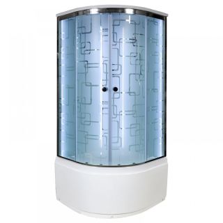 Душевая кабина Deto ЕМ4510 с гм. и эл. 100х100х220 см