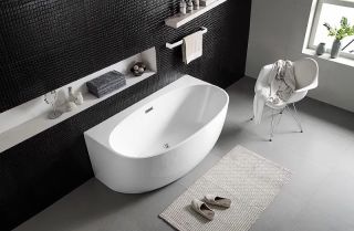 ВАННА АКРИЛОВАЯ AZARIO CAMBRIDGE CAM17289 169/88 С КАРКАСОМ С СИФОНОМ БЕЛАЯ