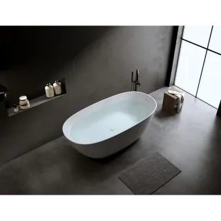 Ванна из искусственного камня Timo Satu SATU1555 155x80 см белый