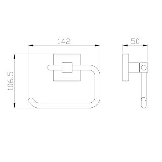 Держатель для туалетной бумаги Wonzon & Woghand Polo WW-8916 хром
