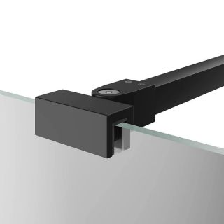 Фиксатор для стеклянной шторки Kerama Marazzi Vetro VE.FB250.BSD.BLK.M 25 см чёрный матовый