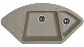Кухонная мойка Florentina Веста серый шёлк
