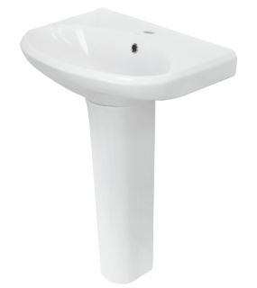 Раковина пьедестальная Sanita Самарская 57см белый