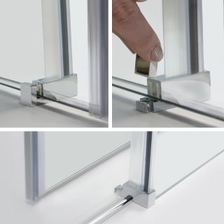 Душевой уголок Wasserkraft Vils 110x80см серебристый 56R14