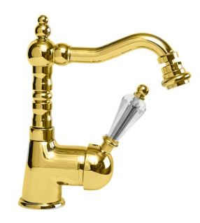 Однорычажный смеситель для биде, золото Cezares VINTAGE-BSM2-03/24-Sw